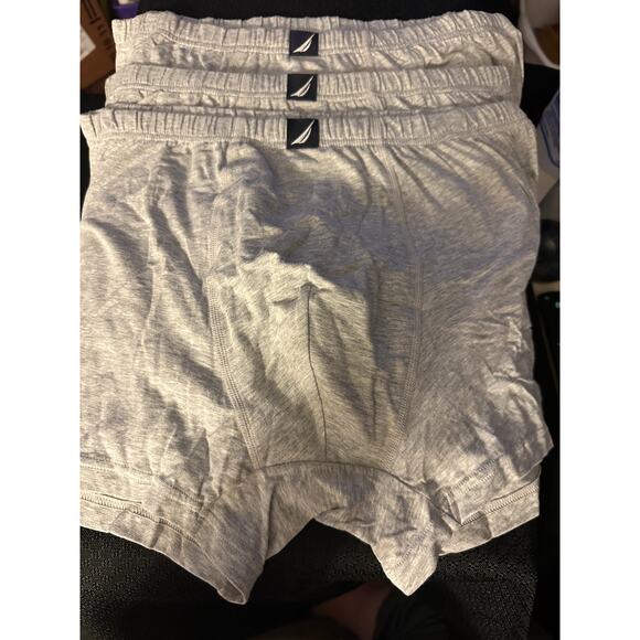 NWOT Nautica Men's 3-Pair Knit Boxers Heather Grey Size XL - Picture 1 of 3